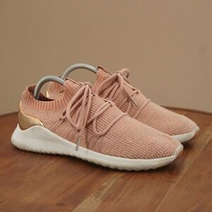 Aetrex Dani Knit Sneakers Athletic Walking Shoes Pink Lace Up EUR 39 US 8